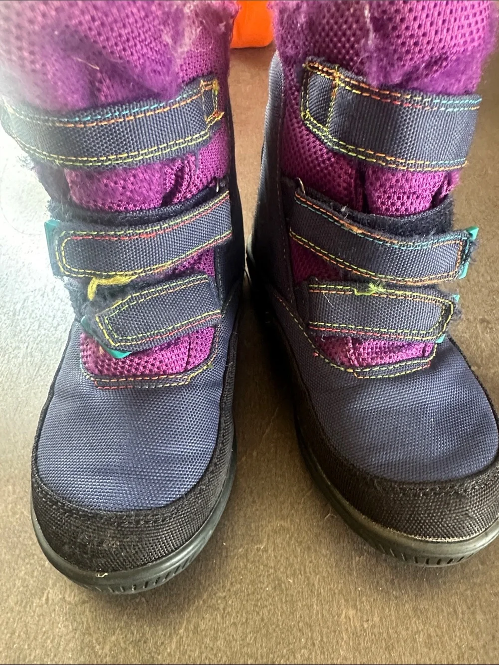 Kamik Kids Purple and Navy Waterproof Winter Boots toddler 11